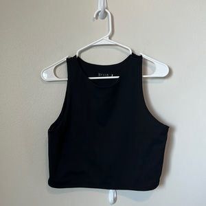 Black Cropped Tank Top